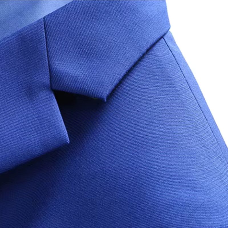 veste homme croisée, veste homme monochrome, veste homme formelle, veste homme polyviscose, blazer homme élégant