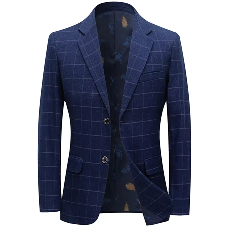 veste homme carreaux, veste homme bleu marine, veste homme élégante, veste homme casual chic, blazer homme