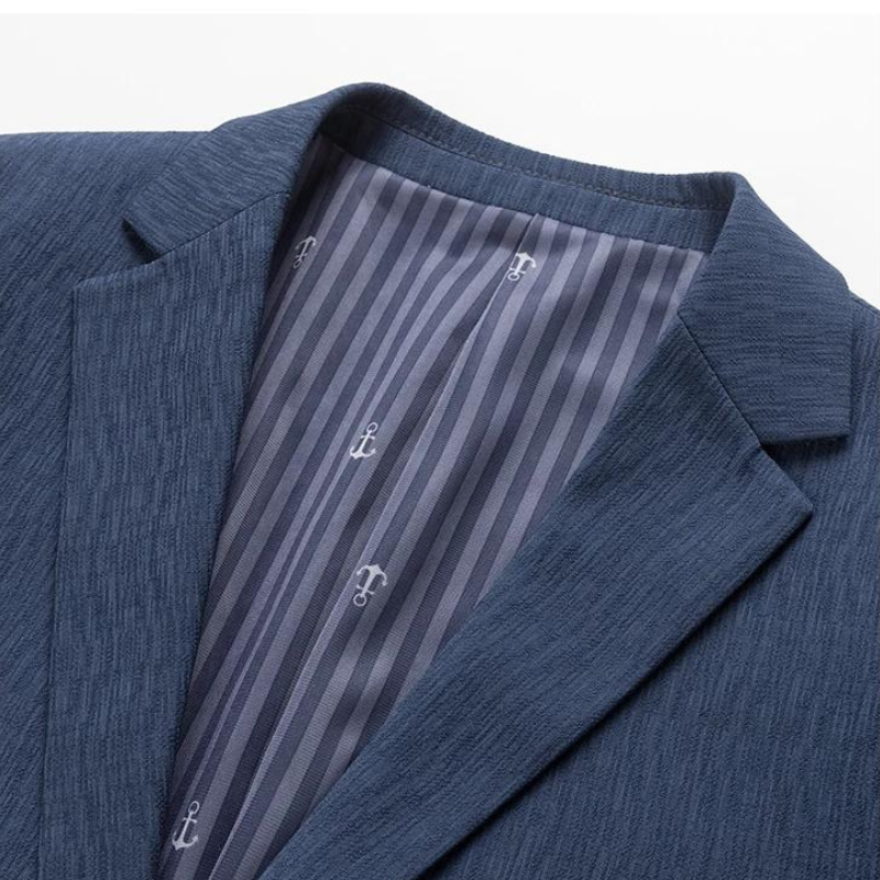 blazer homme élégant, blazer homme habillé, blazer homme casual chic, blazer homme texture, veste de costume homme