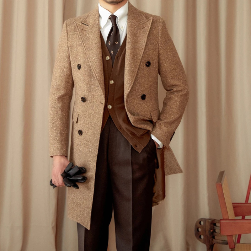 manteau croisé, manteau homme croisé, manteau homme en laine, manteau en laine croisé, manteau en laine, manteau