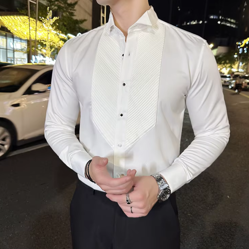 Chemise Smoking, Chemise Homme, Chemise Habillée, Chemise de Smoking Slim Homme Maximus, Chemise de Smoking Slim Homme, Chemise de Smoking Homme, Chemise de Smoking, Chemise