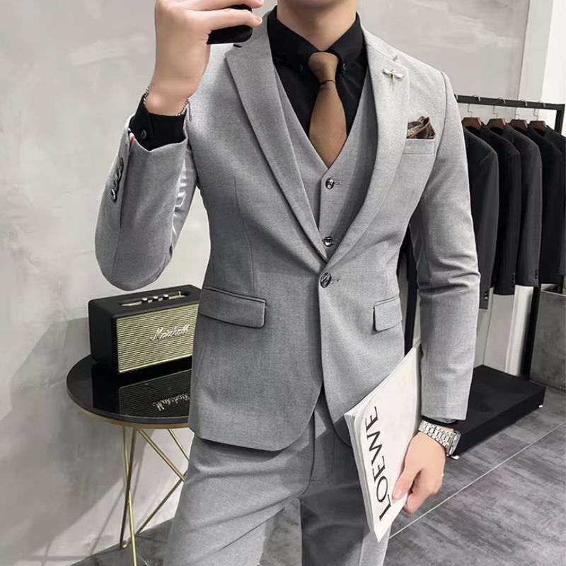 Costume 3 Piecès Homme, costume slim fit, costume formel homme, costume élégant homme