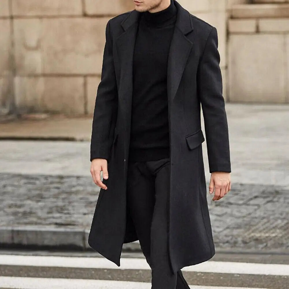 Manteau Homme Monochrome Maximus, Manteau Homme Monochrome, Manteau Homme Maximus, Manteau Homme en Laine, Manteau Homme, Manteau Classique, Manteau