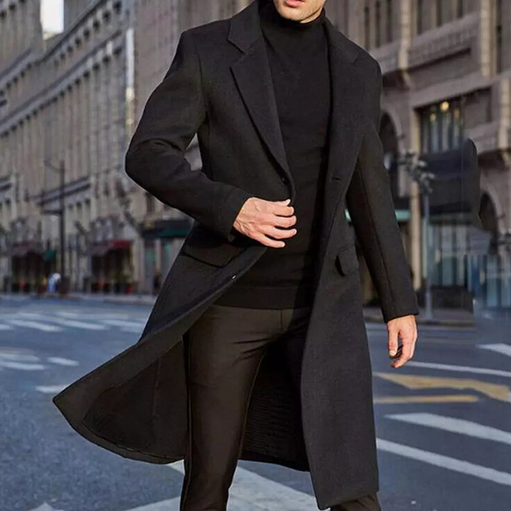 Sobretudo MasculiManteau Homme Monochrome Maximus, Manteau Homme Monochrome, Manteau Homme Maximus, Manteau Homme en Laine, Manteau Homme, Manteau Classique, Manteau
no Monocromático Maximus