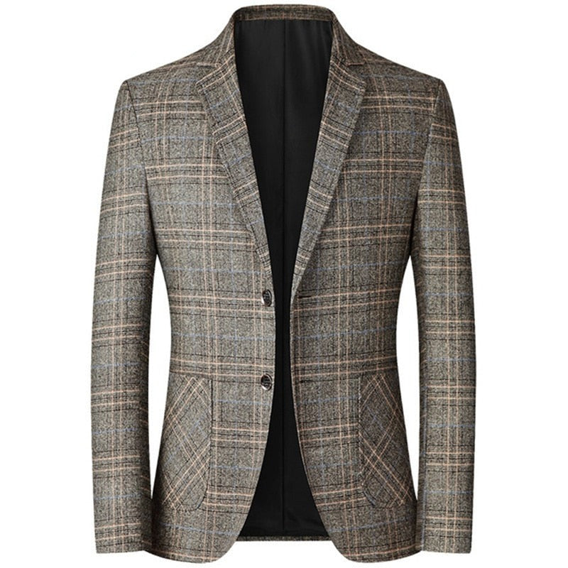 Veste Homme à Carreaux, Veste Élégante Homme, Veste Décontractée Chic Homme, Veste Mode Homme 2025, Veste Classique Moderne Homme