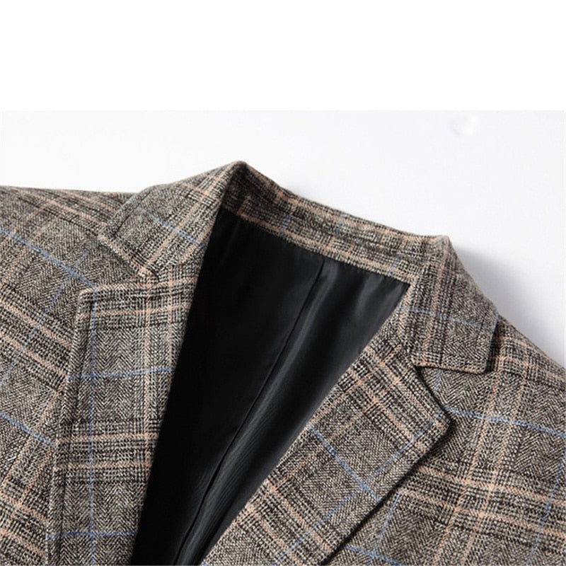 Veste Homme à Carreaux, Veste Élégante Homme, Veste Décontractée Chic Homme, Veste Mode Homme 2025, Veste Classique Moderne Homme