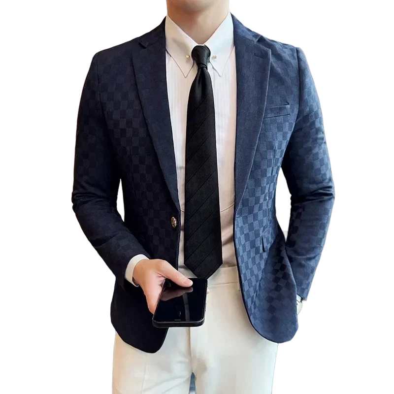 Veste homme à carreaux, Blazer chic décontracté homme, Veste élégante Maximus homme, Blazer formel homme, Mode masculine moderne
