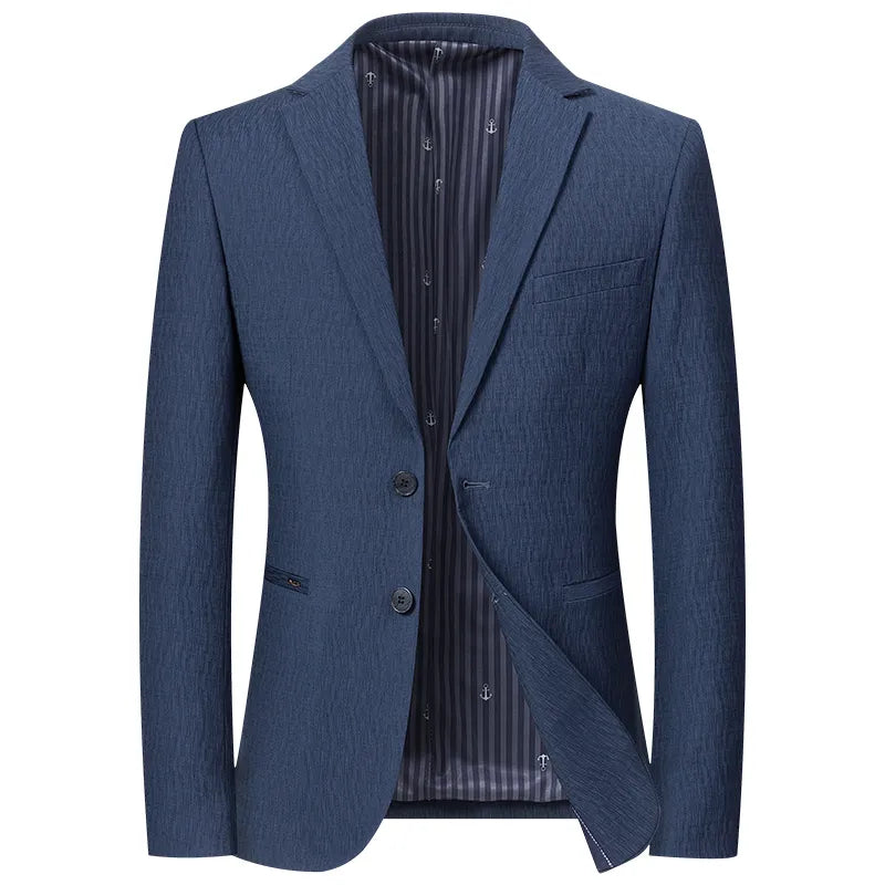 blazer homme élégant, blazer homme habillé, blazer homme casual chic, blazer homme texture, veste de costume homme