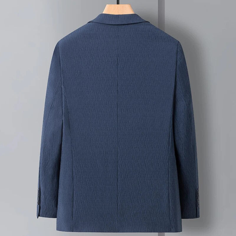 blazer homme élégant, blazer homme habillé, blazer homme casual chic, blazer homme texture, veste de costume homme