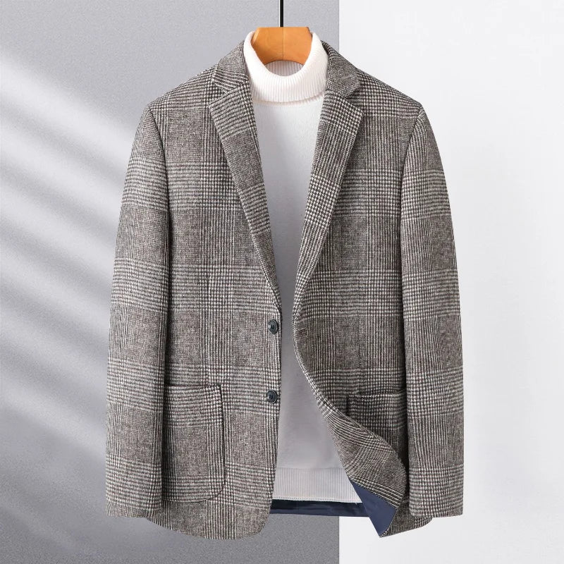 Veste Homme Laine, Veste Décontractée Chic Homme, Veste Élégante Homme, Veste Hiver Homme, Veste Classique Homme