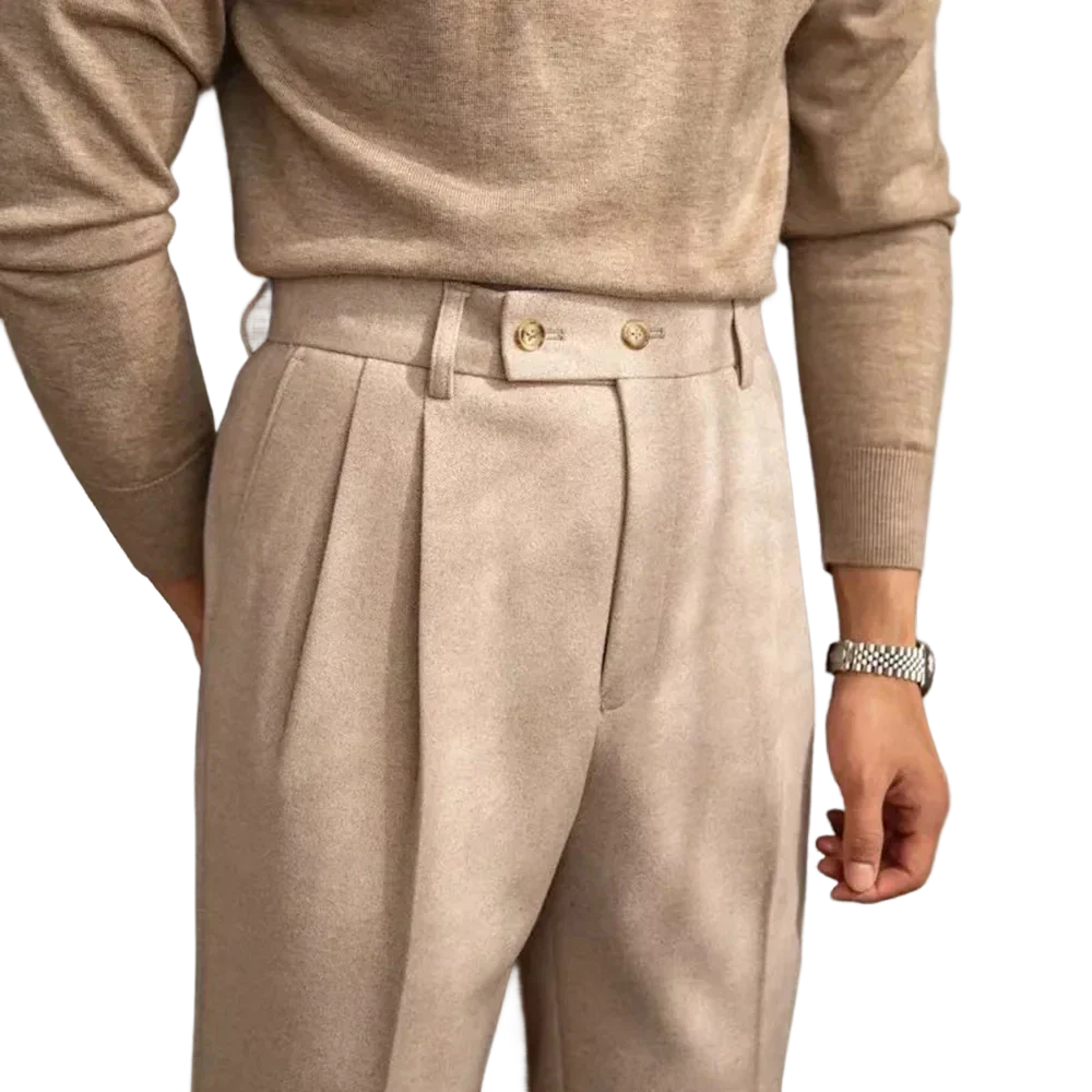 pantalon tailleur style anglais, pantalon homme élégant, pantalon slim homme, pantalon homme taille haute, pantalon de costume classique