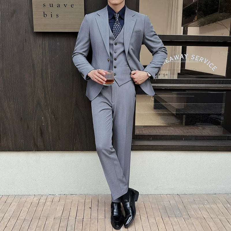 Terno Masculino Slim, terno completo, terno masculino completo slim, terno masculino slim moderno, terno masculino com colete