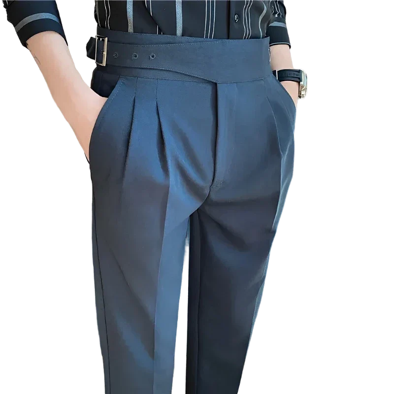 pantalon tailleur ajustable, pantalon homme slim, pantalon taille haute homme, pantalon homme élégant, pantalon de costume ajustable