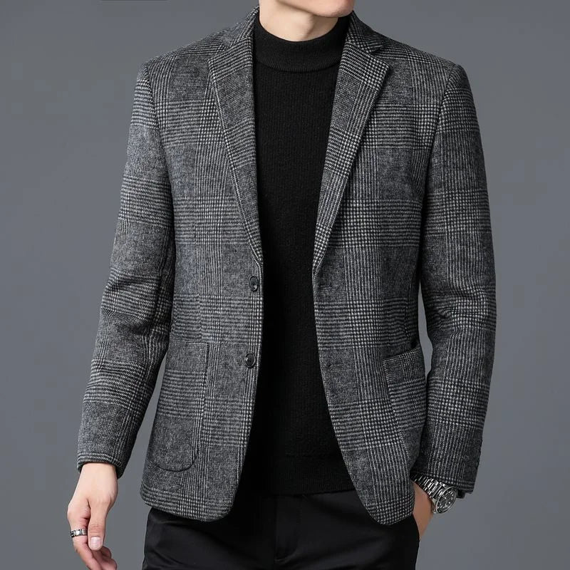 Veste Homme Laine, Veste Décontractée Chic Homme, Veste Élégante Homme, Veste Hiver Homme, Veste Classique Homme
