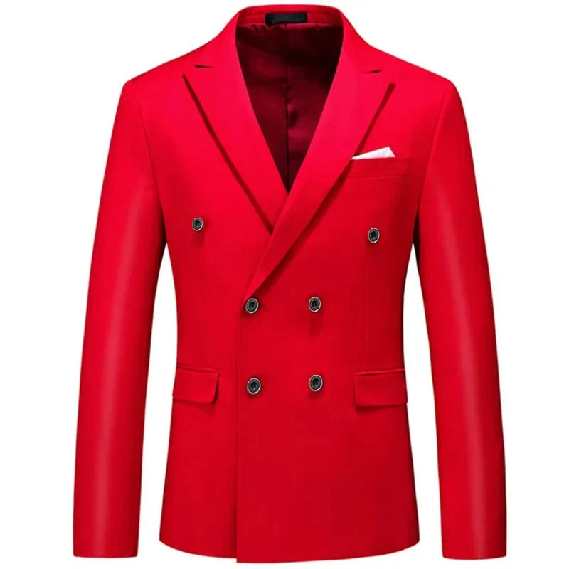 veste homme croisée, veste homme monochrome, veste homme formelle, veste homme polyviscose, blazer homme élégant