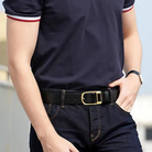 ceinture homme casual, ceinture classique, ceinture en cuir PU, accessoire homme simple, ceinture décontractée élégante