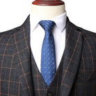 Costume homme coupe slim, Costume à carreaux élégant, Costume de cérémonie, Costume 3 Piecès





