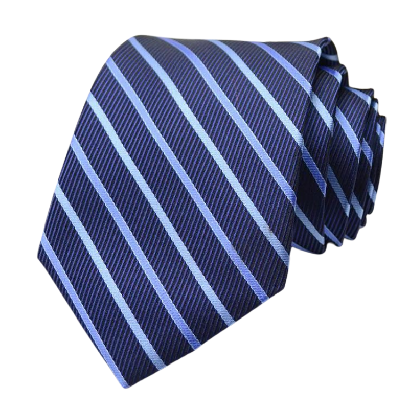 cravate rayée, cravate en polyester, cravate homme élégante, accessoire masculin de qualité, cravate classique