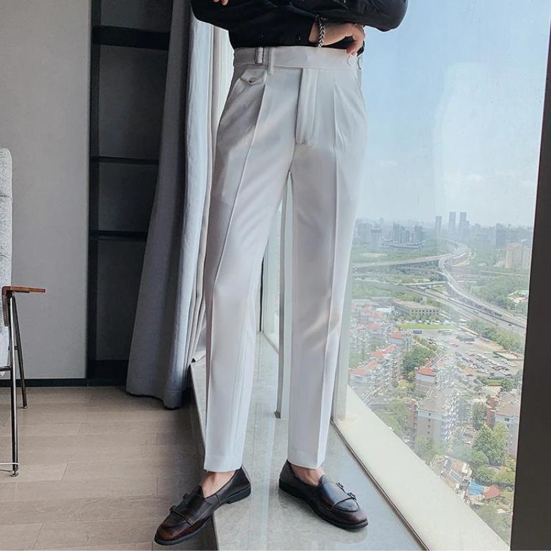 pantalon tailleur premium, pantalon homme slim, pantalon homme élégant, pantalon de costume, pantalon homme formel