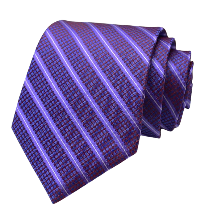 cravate rayée, cravate en polyester, cravate homme élégante, accessoire masculin de qualité, cravate classique