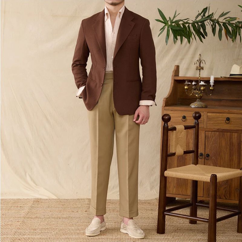 blazer homme en lin slim, blazer beige homme, blazer chic homme, blazer mariage, blazer casual chic