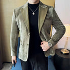 veste homme effet daim, veste homme élégante, veste homme casual chic, veste homme à revers pointe, blazer homme