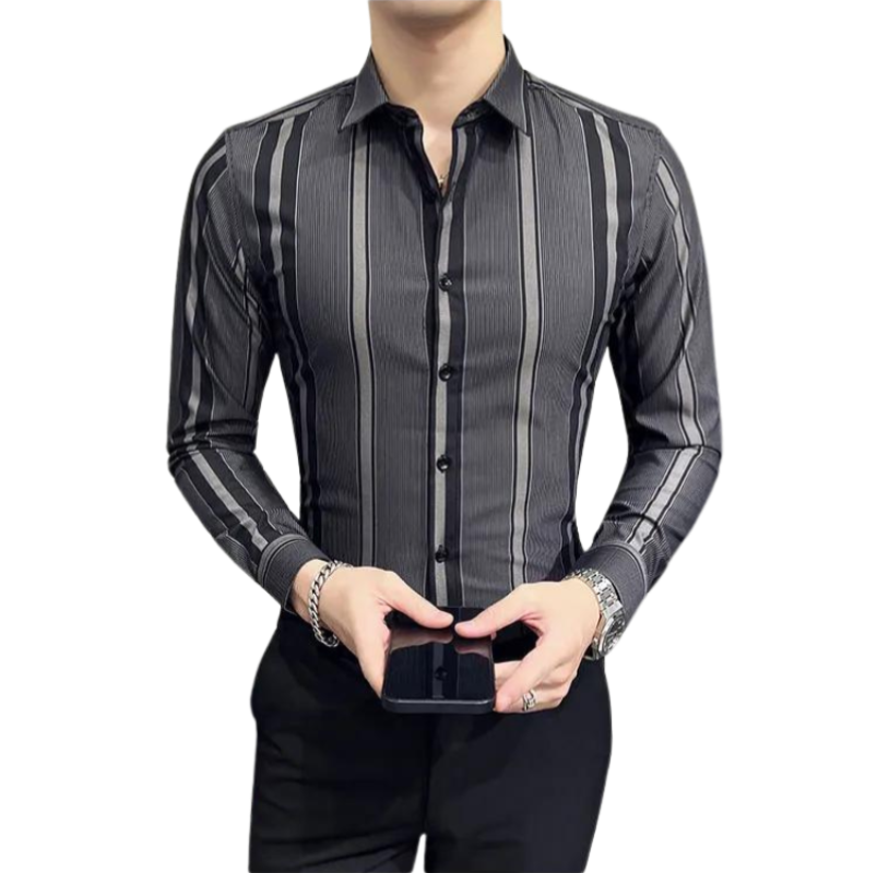 Chemise habillée Comfort Fit Col chemise Manches longues Blanc en coton Chemise habillée Comfort Fit Col chemise Manches longues Blanc en coton