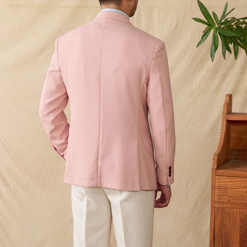 blazer homme en lin slim, blazer beige homme, blazer chic homme, blazer mariage, blazer casual chic