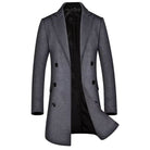 Manteau homme croisé uni, Long manteau homme, Long manteau homme, Manteau homme, Manteau homme, Modèle de thème