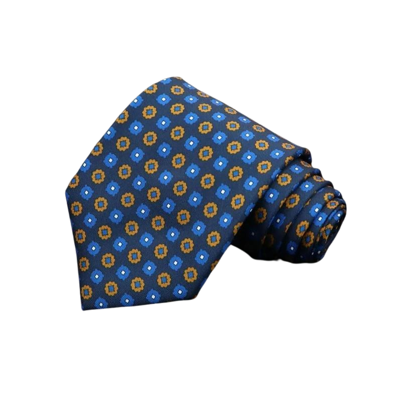 cravate fleurie, cravate en polyester, accessoire homme élégant, cravate florale, cravate polyvalente