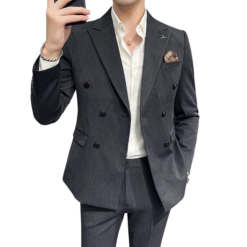 costume croisé, costume slim fit, costume homme croisé, costume homme coupe slim, costume homme slim, costume homme uni, costume homme, costume