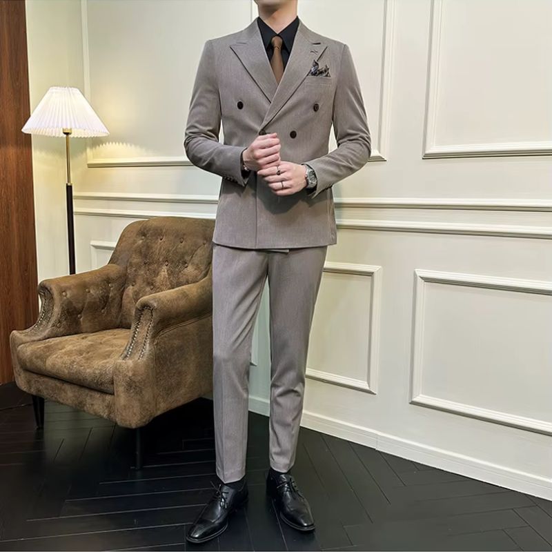 costume croisé, costume slim fit, costume homme croisé, costume homme coupe slim, costume homme slim, costume homme uni, costume homme, costume