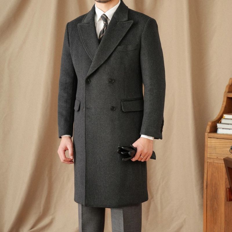 manteau croisé homme, manteau de cérémonie homme, manteau slim homme, manteau élégant hiver