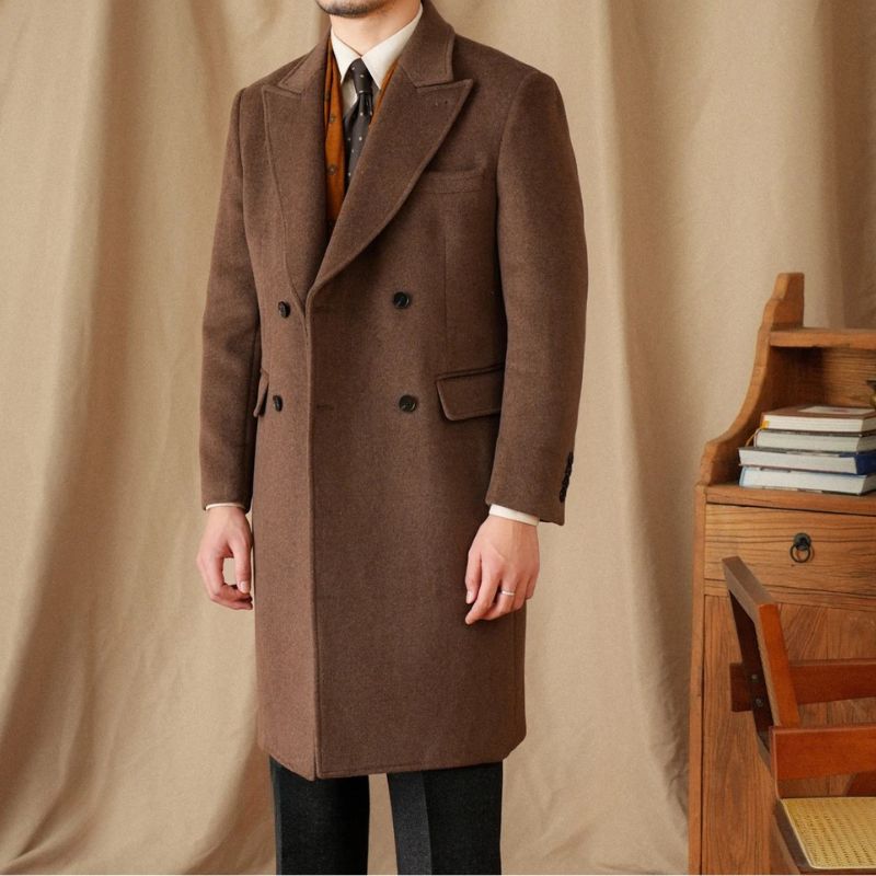 manteau croisé homme, manteau de cérémonie homme, manteau slim homme, manteau élégant hiver