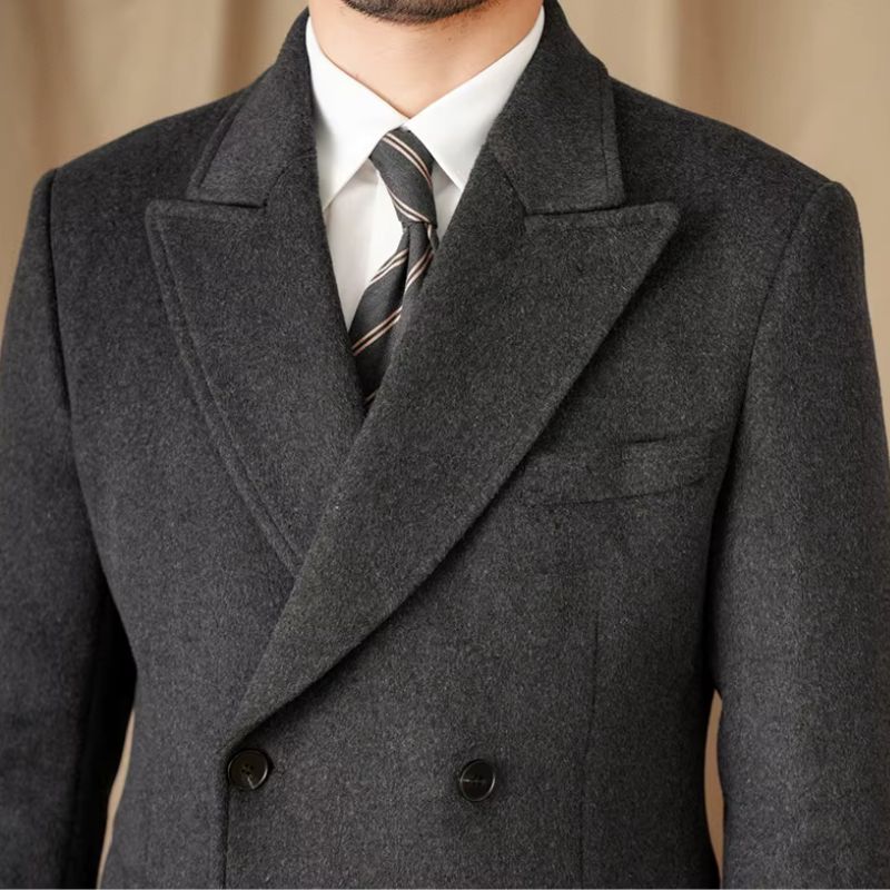 manteau croisé homme, manteau de cérémonie homme, manteau slim homme, manteau élégant hiver