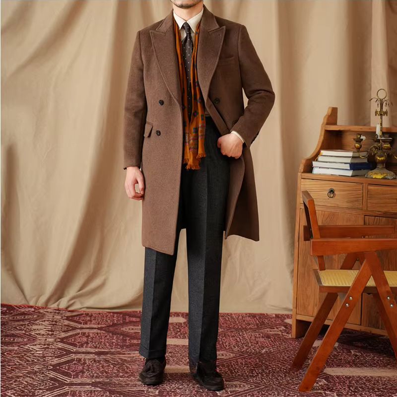 manteau croisé homme, manteau de cérémonie homme, manteau slim homme, manteau élégant hiver