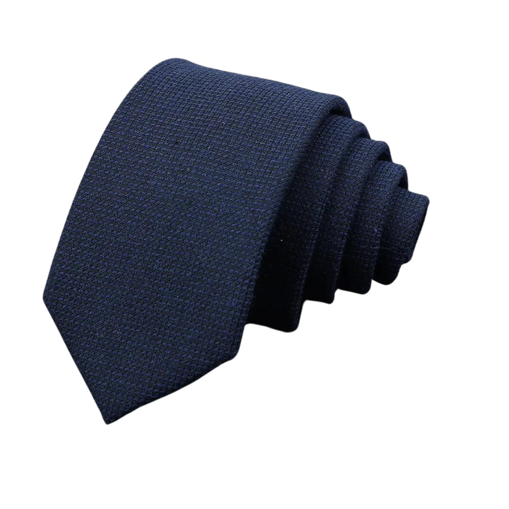 cravate slim en laine, cravate étroite pour homme, accessoire élégant en laine, cravate durable, cravate à petits carreaux