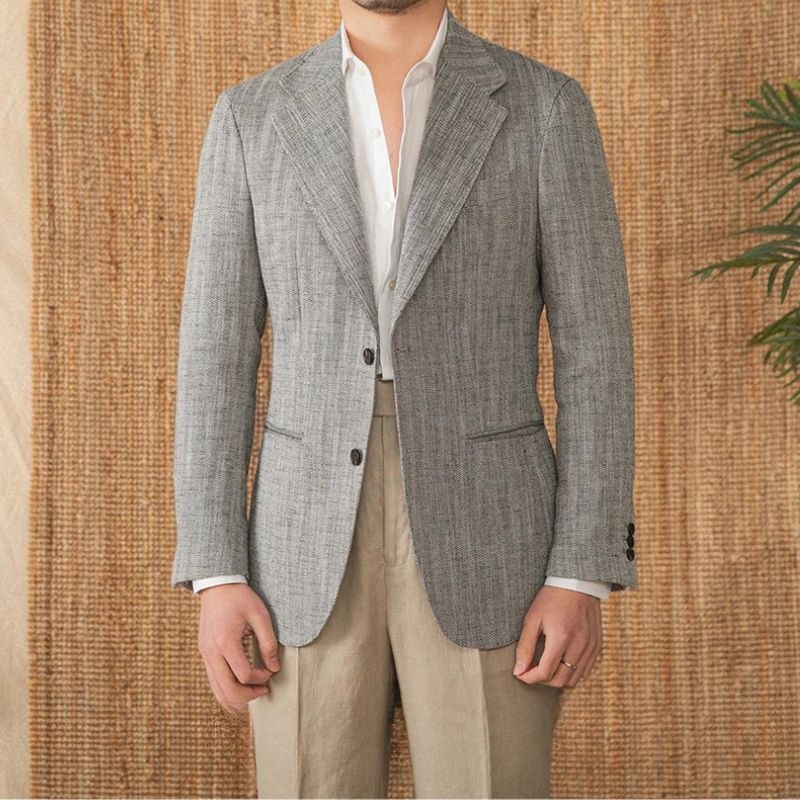 blazer en lin homme, veste en lin homme, blazer casual homme, blazer de cérémonie homme





