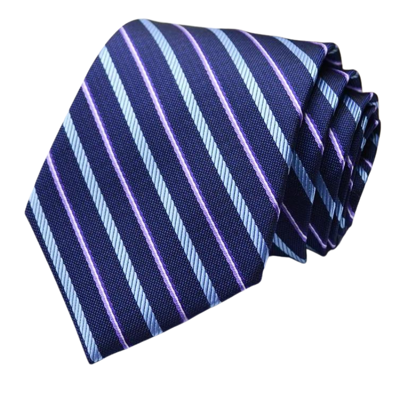 cravate rayée, cravate en polyester, cravate homme élégante, accessoire masculin de qualité, cravate classique