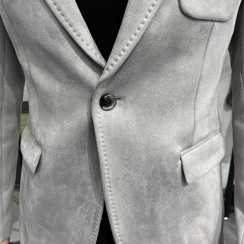 veste homme velours, veste homme style anglais, veste homme élégante, veste homme bouton unique, blazer homme toutes saisons