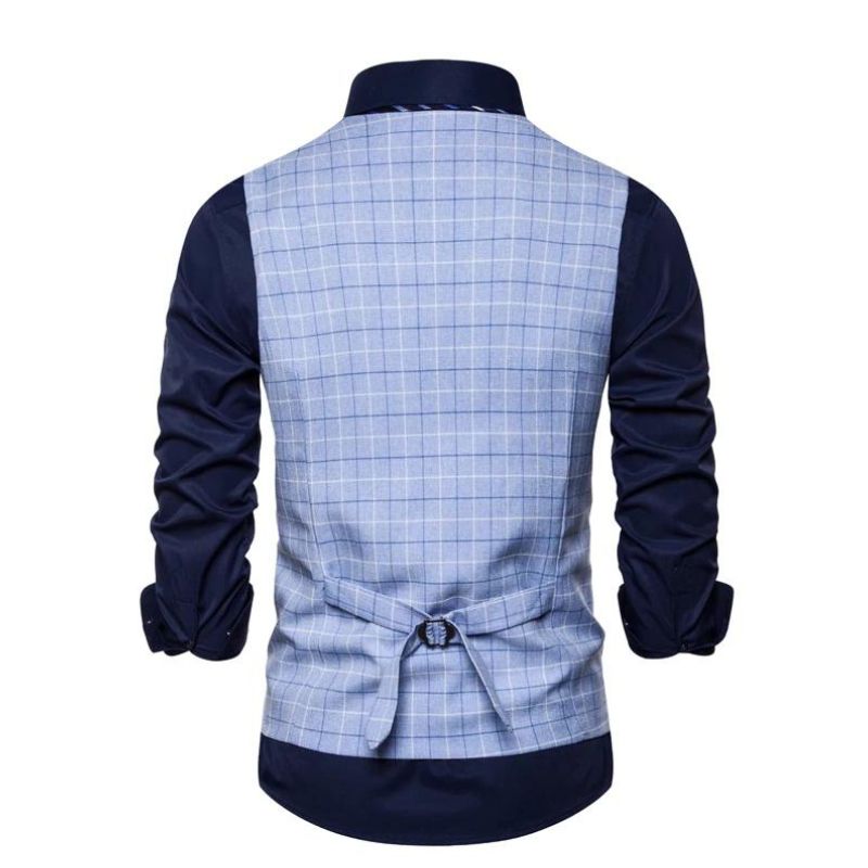 gilet homme carreaux, gilet homme formel, gilet homme élégant, veste sans manches homme, gilet de costume homme