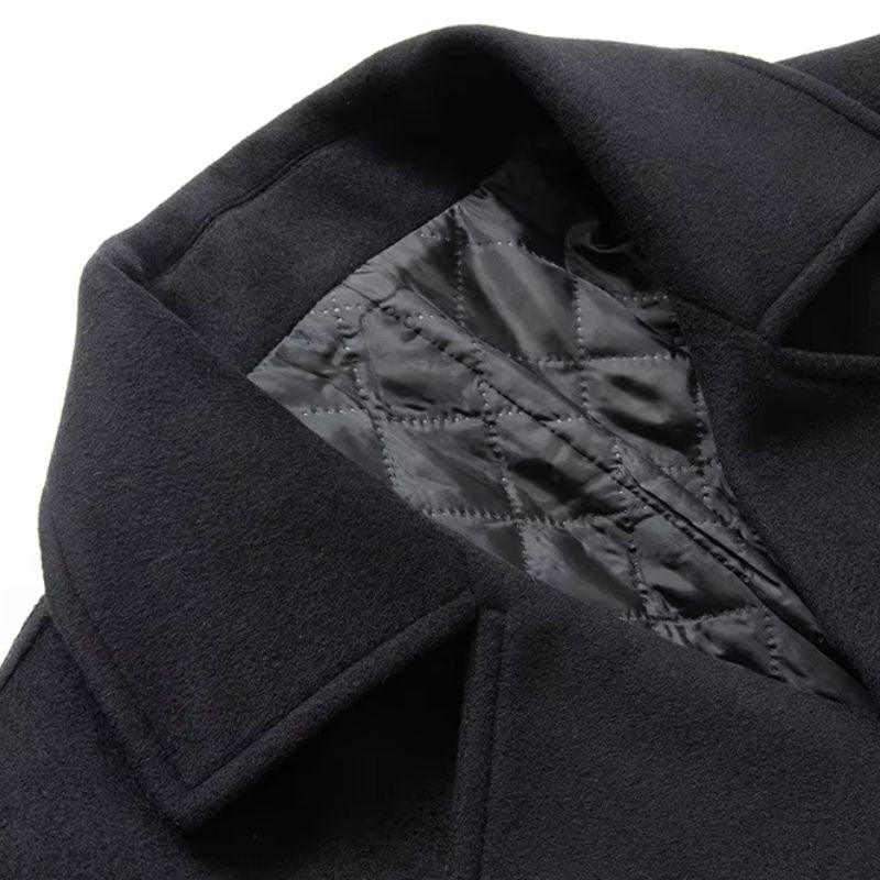 Manteau homme croisé lisse, Long manteau homme, Long manteau homme, Manteau homme, Manteau homme, Modèle de thème







