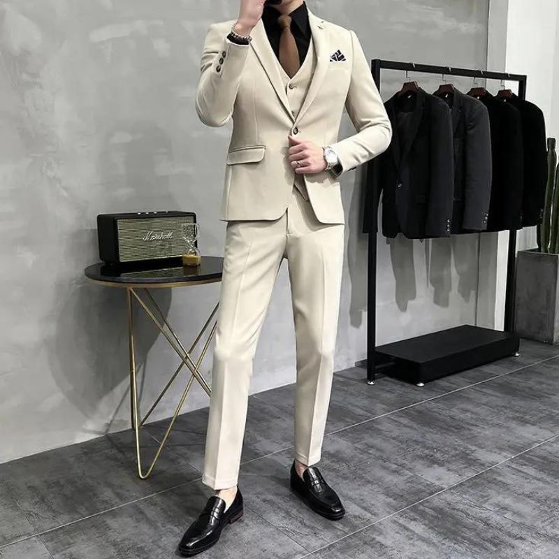 Costume Homme Slim Fit, Costume Homme pour Mariage, Costume Homme Moderne, Costume Homme Complet, Costume Homme de Tailleur, Costume Homme, Costume Beige, Costume