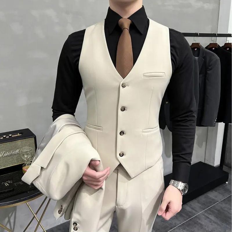 Costume Homme Slim Fit, Costume Homme pour Mariage, Costume Homme Moderne, Costume Homme Complet, Costume Homme de Tailleur, Costume Homme, Costume Beige, Costume