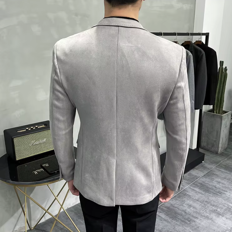 veste homme velours, veste homme style anglais, veste homme élégante, veste homme bouton unique, blazer homme toutes saisons