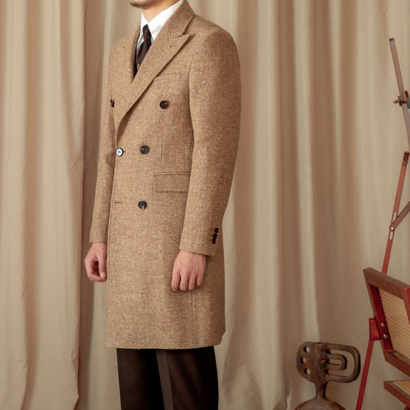 manteau croisé, manteau homme croisé, manteau homme en laine, manteau en laine croisé, manteau en laine, manteau