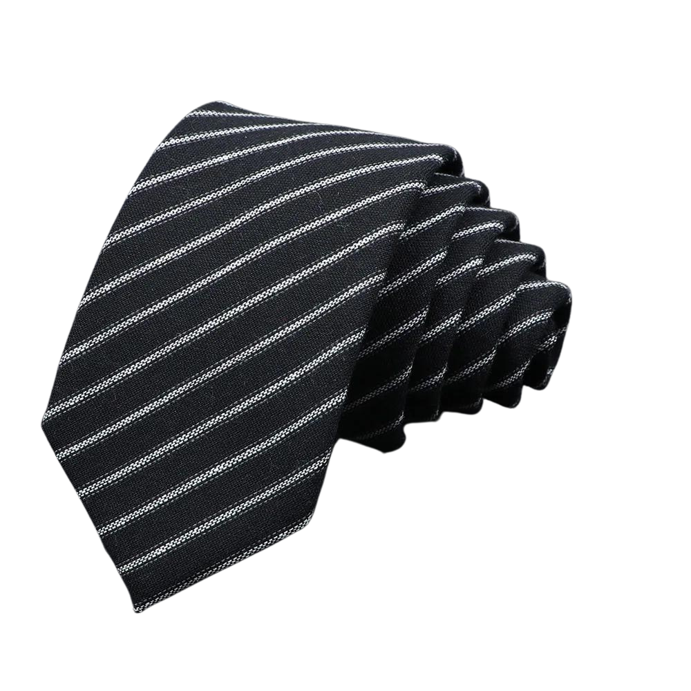 cravate en laine, cravate rayée, accessoire homme élégant, cravate durable, cravate sophistiquée