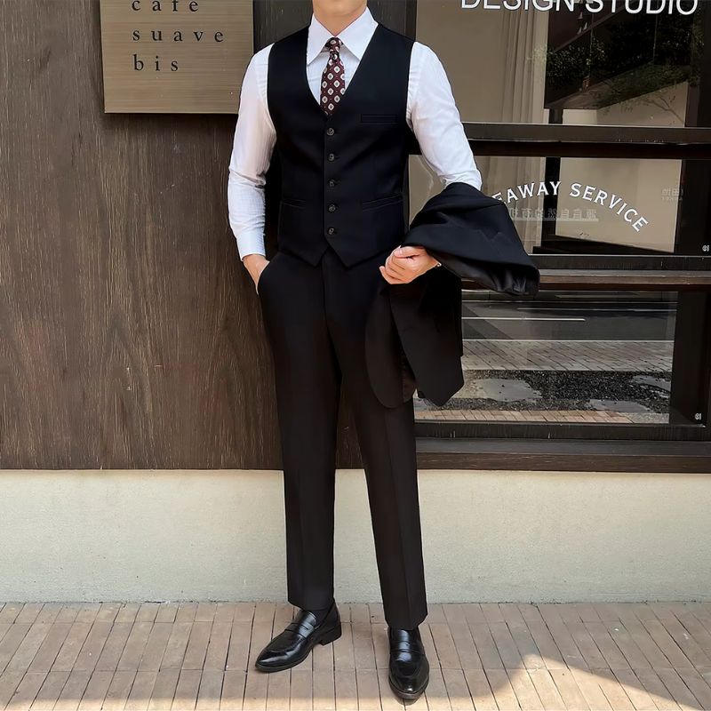 Terno Masculino Slim, terno completo, terno masculino completo slim, terno masculino slim moderno, terno masculino com colete