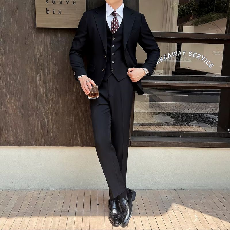 Terno Masculino Slim, terno completo, terno masculino completo slim, terno masculino slim moderno, terno masculino com colete