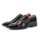 chaussure monk strap homme, chaussure homme à boucles, chaussure homme motifs croco, chaussure de ville élégante, chaussure homme bout pointu